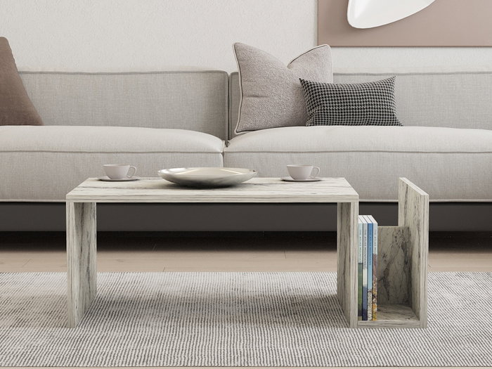 Hanah Home Mesa de Centro Memo - Freesia Marble